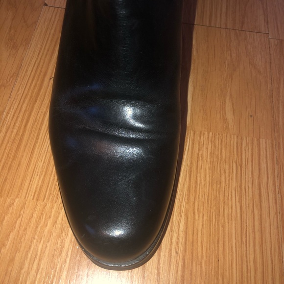 COLE HAAN 7 B Black Ankle Boots Heels Goring Tred - Picture 5 of 10